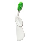 Щетка зубная мягкая для правшей бело-зеленая Flex Brush Radius